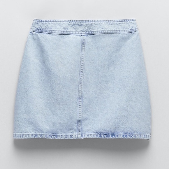Zara denim high waisted mini skirt - Picture 5 of 6